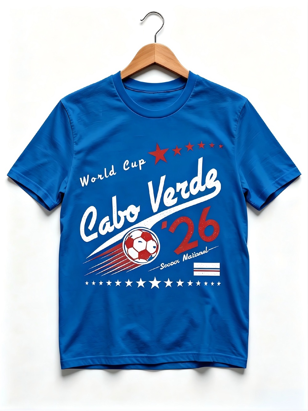 Cabo Verde 2026 Soccer Womens Mens T-shirt Unisex USA Canada Mexico World soccer
